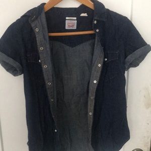 Levi Jean short sleeve top